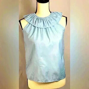 NWOT - Sunshine Swing Girl's Sleeveless Blue Top (Size 14)